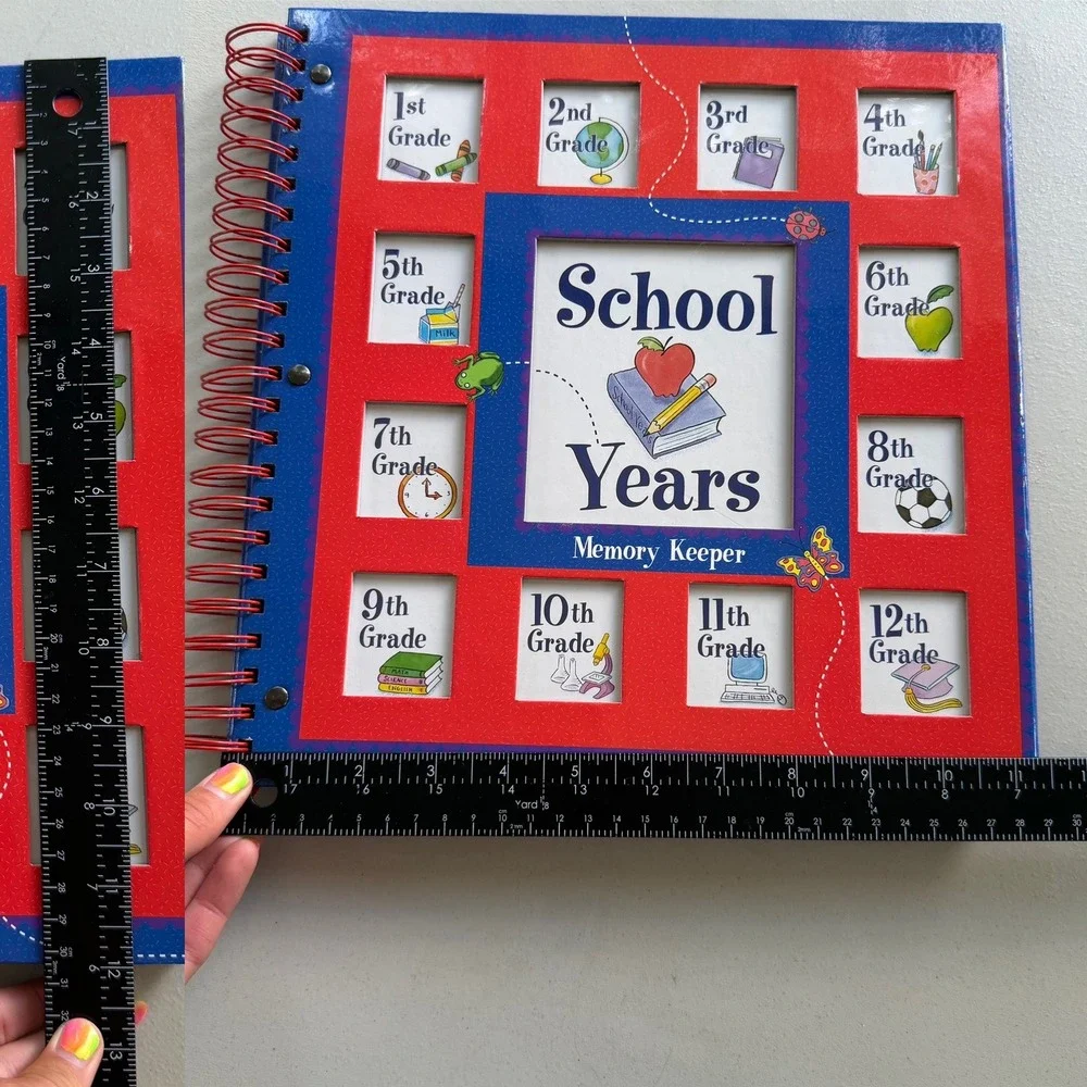 New Seasons School Years Memory Keeper K-12 Spiral Bound‎ Scrapbook 2001 Edition
